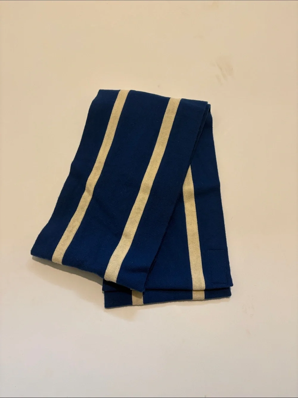 Camwrap Navy Blue and Cream Striped Women's Scarf